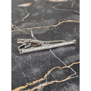 Rare VTG Burberrys of London Silver Equestrian Knight Tie Clip Bar